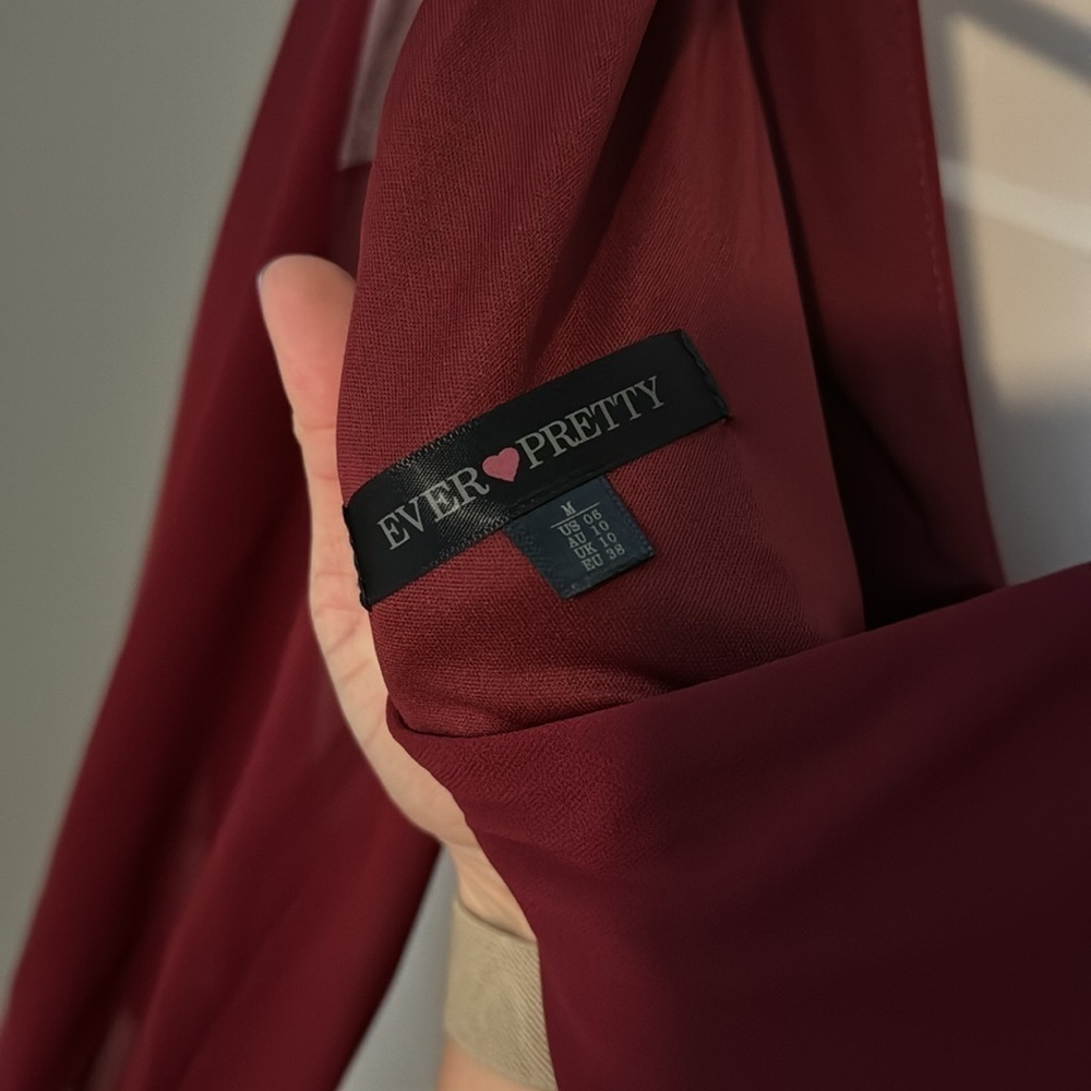 Red dress almost wine color.​​​​​​​​ - Picture 4 of 4